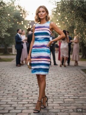 Amanda Uprichard Colorful Scuba Dress - Medium